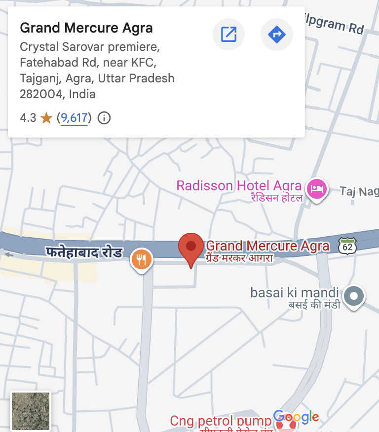 Map of Grand Mercure Agra — open in Google Maps